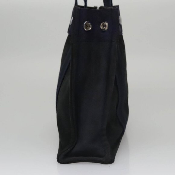 HERMES Fourre Tout PM Tote Bag Canvas Black Navy Auth - Picture 5 of 16